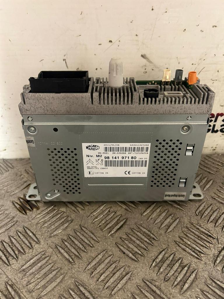 12-18-PEUGEOT-208-RADIOSAT-NAV-NAVIGATION-HEAD-UNIT-9814197180-134892412310 12-18 PEUGEOT 208 RADIO/SAT NAV NAVIGATION HEAD UNIT 9814197180 - Image 1