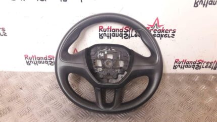 PEUGEOT 208 3 SPOKE BLACK LEATHER STEERING WHEEL 2012 TO 2018