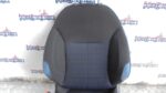 PEUGEOT 208 5 DOOR FRONT PASSENGER SIDE SEAT IN BLACK / BLUE CLOTH 2012 TO 2018 - Image 4