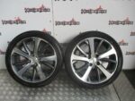 PEUGEOT 208 SINGLE DIAMANTE ALLOY WHEEL BLACK - SILVER DIAMOND CUT 205 / 45 / 17