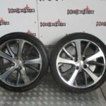 PEUGEOT 208 SINGLE DIAMANTE ALLOY WHEEL BLACK - SILVER DIAMOND CUT 205 / 45 / 17