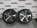 PEUGEOT 208 SINGLE DIAMANTE ALLOY WHEEL BLACK - SILVER DIAMOND CUT 205 / 45 / 17 - Image 9