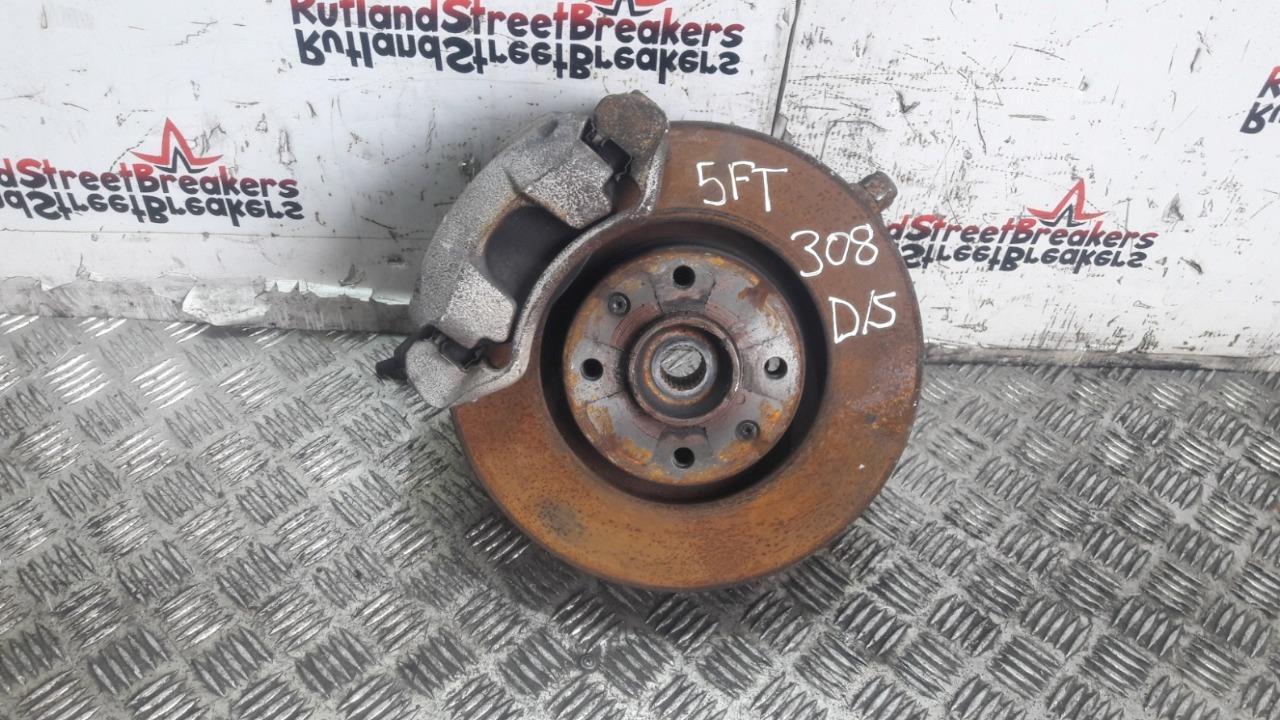 PEUGEOT-308-16-PETROL-5FT-DRIVER-SIDE-HUB-DISK-CALIPER-2009-TO-2013-134473623940 PEUGEOT 308 1.6 PETROL 5FT DRIVER SIDE HUB / DISK / CALIPER 2009 TO 2013 - Image 1
