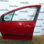 PEUGEOT 308 PASSENGER SIDE FRONT DOOR RED LKR 2008 2009 2010 2011 2012  2013