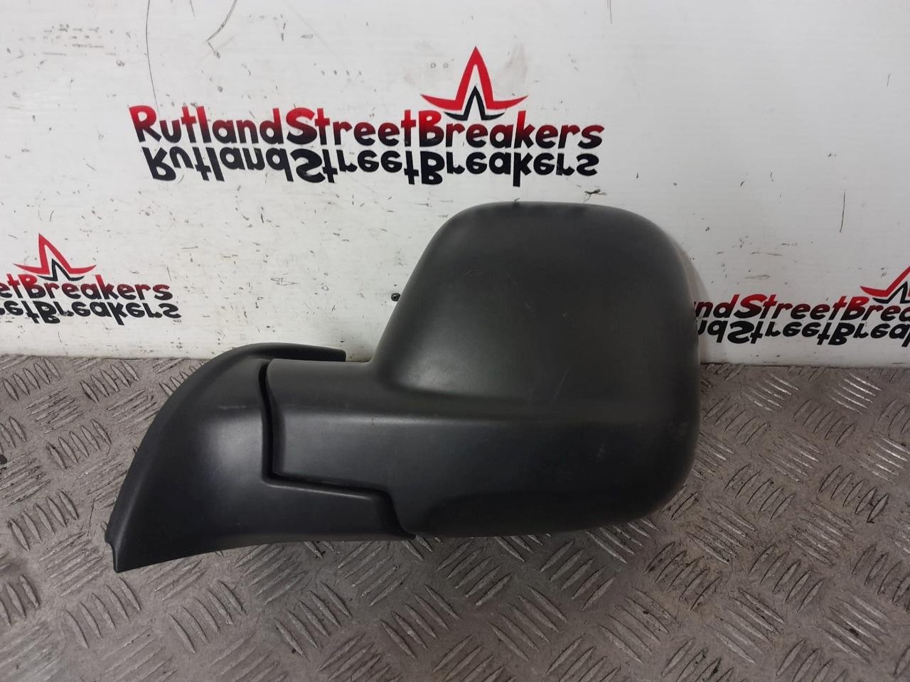 BERLINGO-PARTNER-PASSENGER-SIDE-WING-MIRROR-IN-BLACK-2009-TO-2012-135975333601 BERLINGO / PARTNER PASSENGER SIDE WING MIRROR IN BLACK 2009 TO 2012 - Image 1