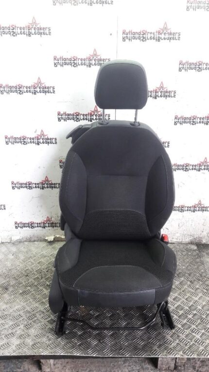 CITROEN DS3 DRIVER FRONT SEAT IN BLACK CLOTH WEAVE RAYADOS G115+OMNI F942 3R #2