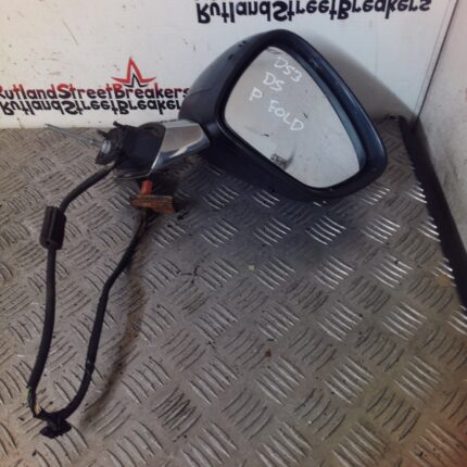 CITROEN DS3 DRIVER SIDE POWER FOLD WING MIRROR IN BLACK - CHROME 2009 TO 2018