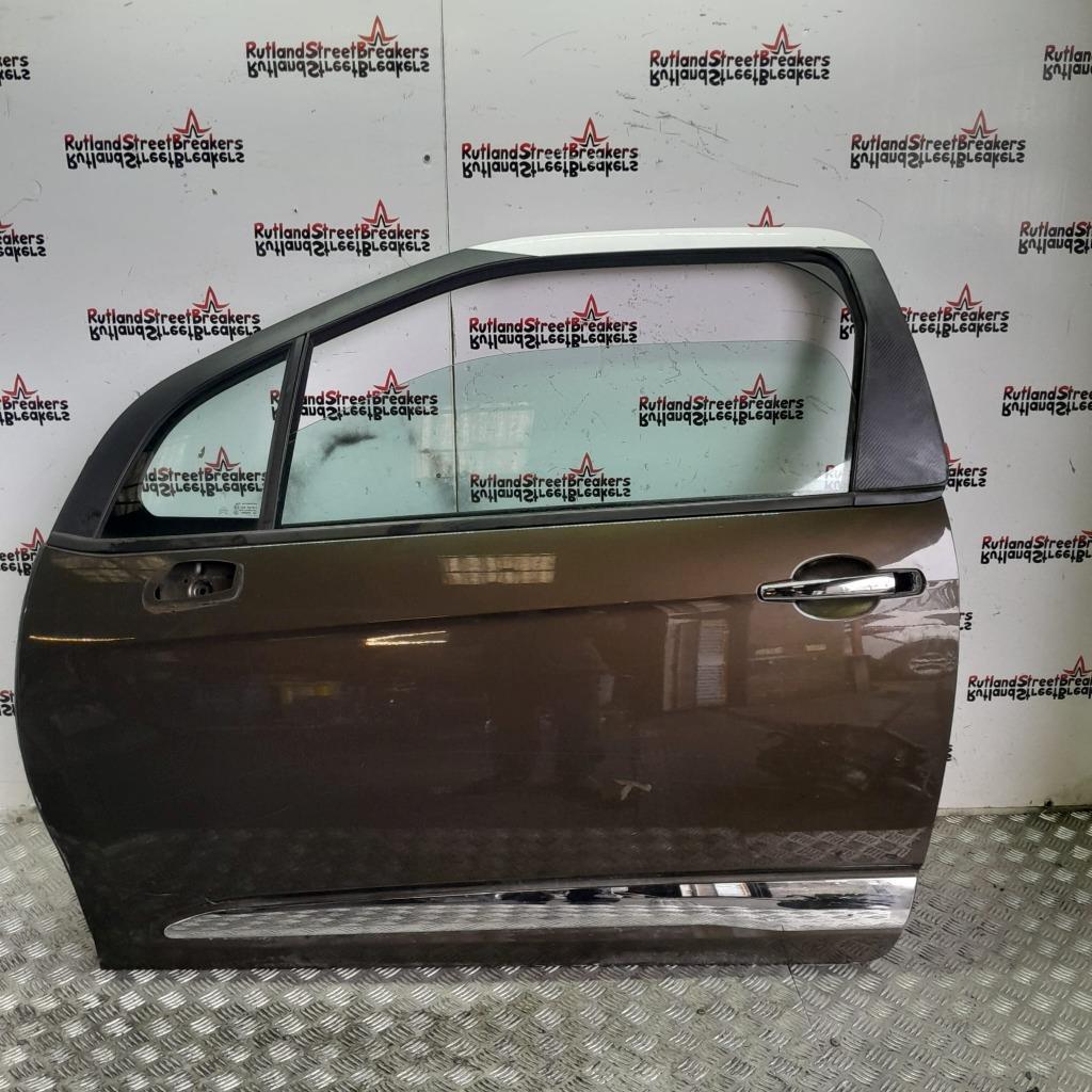 CITROEN-DS3-PASSENGER-FRONT-DOOR-HICKORY-BROWN-KDK-2009-TO-2016-134869723611 CITROEN DS3 PASSENGER FRONT DOOR HICKORY BROWN KDK 2009 TO 2016 - Image 1