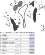 Mini 1.6 Petrol N12B16A Timing Chain Kit with VVT Pulleys R55 to R61 - Image 3