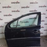 PEUGEOT 207 PASSENGER SIDE FRONT DOOR – OBSIDIAN BLACK EXL 2006 TO 2012