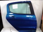 PEUGEOT 308 5 DOOR DRIVER SIDE REAR DOOR BLUE KMF 2008 2009 2010 2011 2012 2013