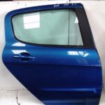PEUGEOT 308 5 DOOR DRIVER SIDE REAR DOOR BLUE KMF 2008 2009 2010 2011 2012 2013