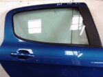 PEUGEOT 308 5 DOOR DRIVER SIDE REAR DOOR BLUE KMF 2008 2009 2010 2011 2012 2013 - Image 6