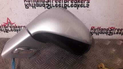 PEUGEOT 308 PASSENGER SIDE WING MIRROR IN ALUMINIUM GREY SILVER EZR 2009 TO 2013
