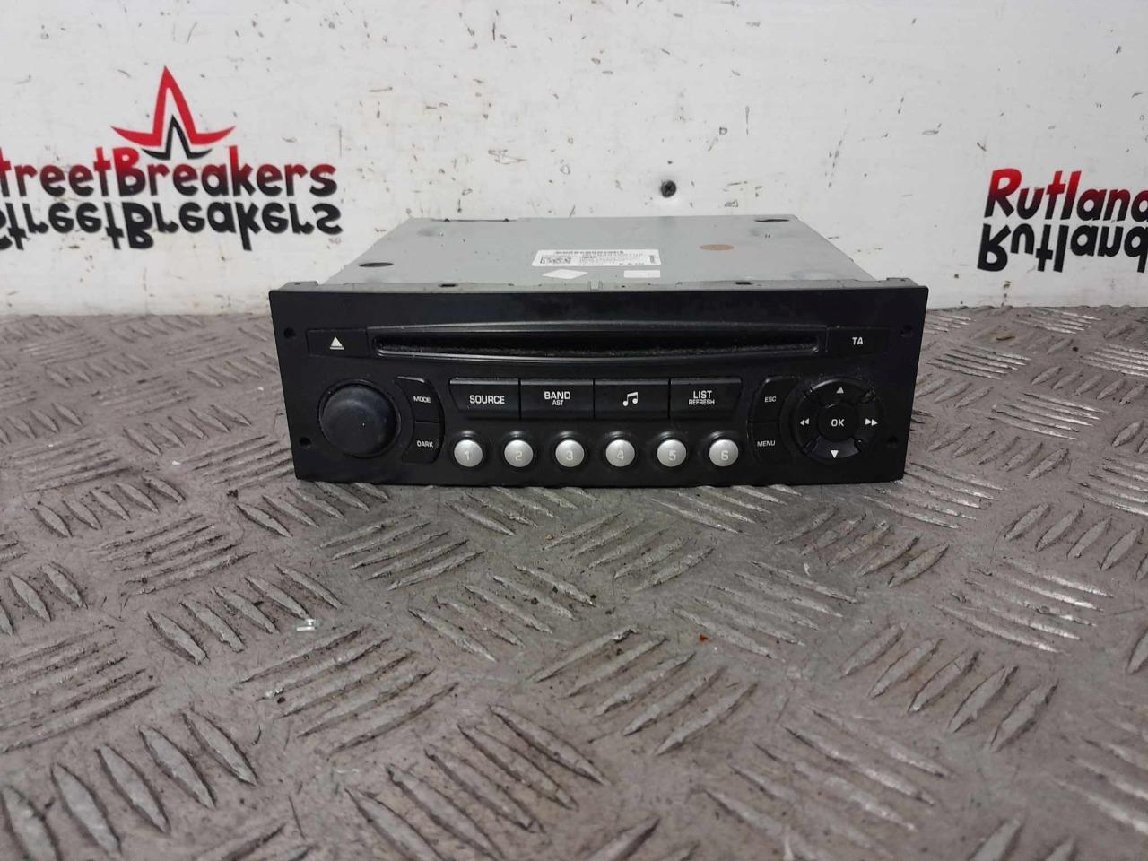 PEUGEOT-CITROEN-STEREO-HEAD-UNIT-RADIO-CD-PLAYER-2009-TO-2016-96784952XT-145250404941 PEUGEOT / CITROEN STEREO HEAD UNIT RADIO CD PLAYER 2009 TO 2016, 96784952XT - Image 1
