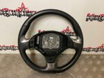 PEUGEOT RCZ LEATHER STEERING WHEEL IN BLACK / CHROME 2010 TO 2015