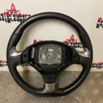 PEUGEOT RCZ LEATHER STEERING WHEEL IN BLACK / CHROME 2010 TO 2015
