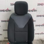 RENAULT CLIO MK4 PASSENGER FRONT SEAT IN BLACK AND GREY CLOTH 2013 TO 2019 - Image 3