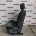 RENAULT CLIO MK4 PASSENGER FRONT SEAT IN BLACK AND GREY CLOTH 2013 TO 2019 - Image 7