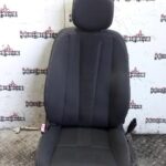 RENAULT MEGANE MK3 PASSENGER SIDE FRONT SEAT IN BLACK / GREY CLOTH 2011 TO 2015