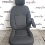 RENAULT TRAFIC / VAUXHALL VIVARO DRIVER SIDE FRONT SEAT BLACK CLOTH 2014 TO 2019
