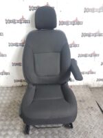 RENAULT TRAFIC / VAUXHALL VIVARO DRIVER SIDE FRONT SEAT BLACK CLOTH 2014 TO 2019