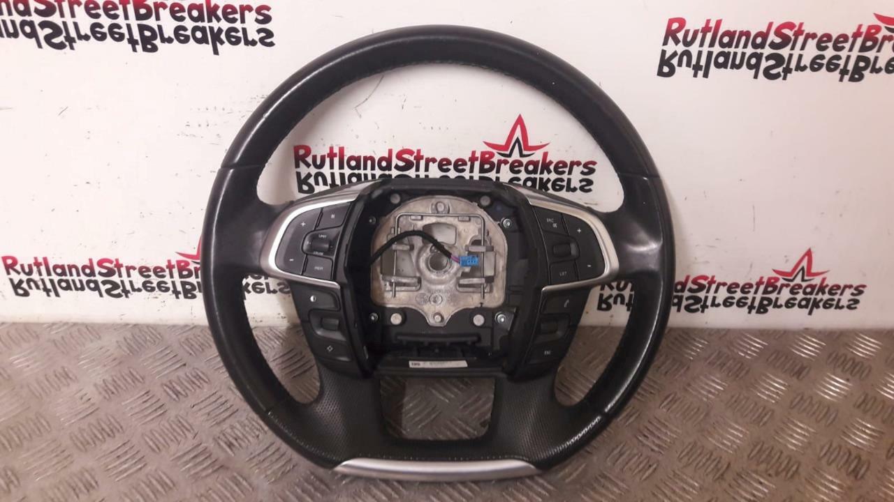 CITROEN-C4-DS4-4-SPOKE-MULTI-FUNCTIONAL-LEATHER-STEERING-WHEEL-96754515ZD-144517980922 CITROEN C4 / DS4 4 SPOKE MULTI FUNCTIONAL LEATHER STEERING WHEEL 96754515ZD - Image 1