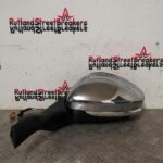 PEUGEOT 2008 PASSENGER SIDE POWERFOLD WING MIRROR CHROME / BLACK 2013 TO  2019