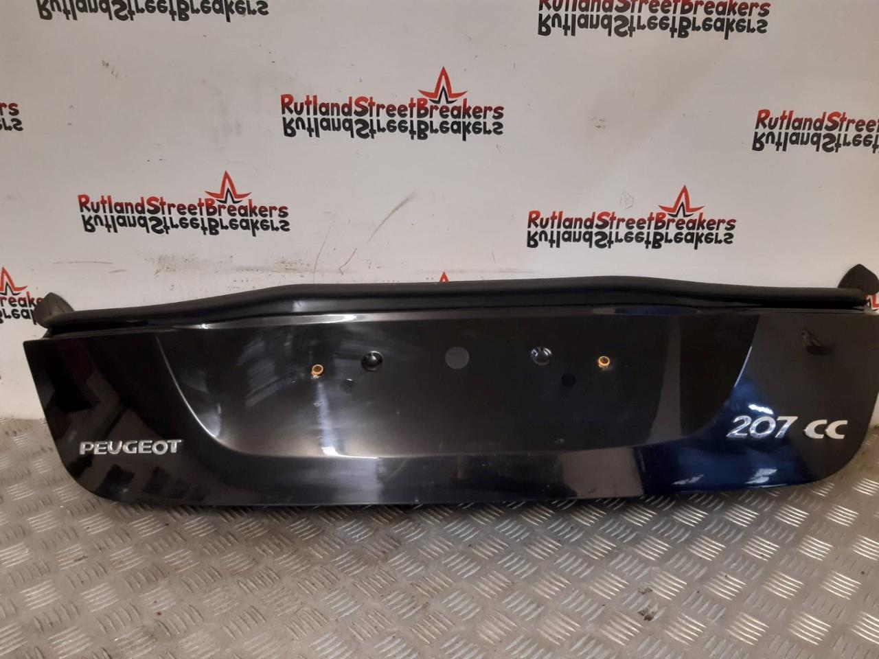 PEUGEOT-207-CC-LOWER-TAILGATE-BOOT-LID-IN-BLACK-PEARL-KTV-2006-TO-2012-145297858712 PEUGEOT 207 CC LOWER TAILGATE BOOT LID IN BLACK PEARL KTV 2006 TO 2012 - Image 1