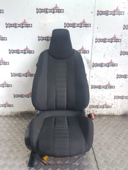 PEUGEOT 308 MK2 DRIVER SIDE SEAT IN BLACK CLOTH 2014 TO 2021