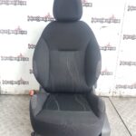 PEUGEOT 208 5 DOOR FRONT PASSENGER SIDE SEAT IN BLACK CLOTH 2012 TO 2018