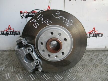 PEUGEOT 3008 1.2 PETROL PASSENGER SIDE FRONT HUB / DISC CALIPER 2017 2018 2019