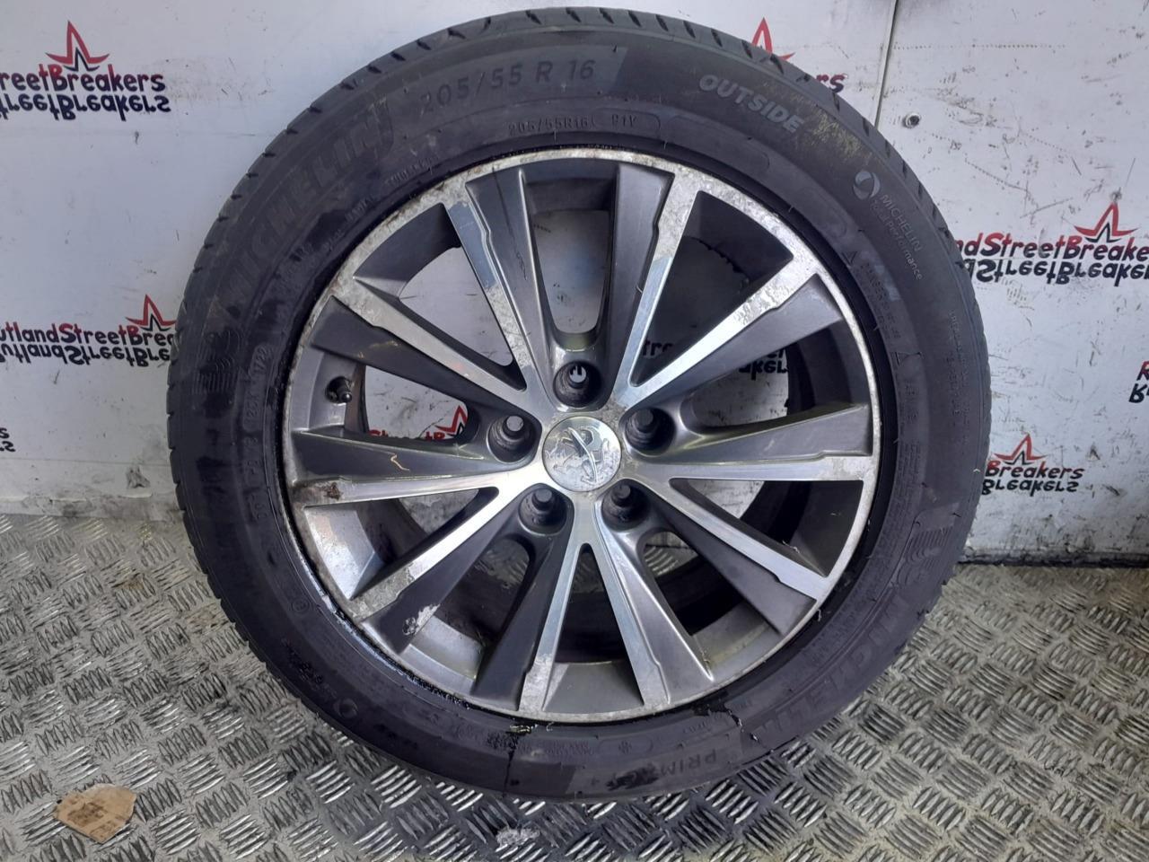 PEUGEOT-308-SINGLE-16-ZYRCON-ALLOY-WHEEL-IN-SILVER-GREY-205-55-16-3-145457271063 PEUGEOT 308 SINGLE 16" ZYRCON ALLOY WHEEL IN SILVER / GREY 205 / 55 / 16 #3 - Image 1