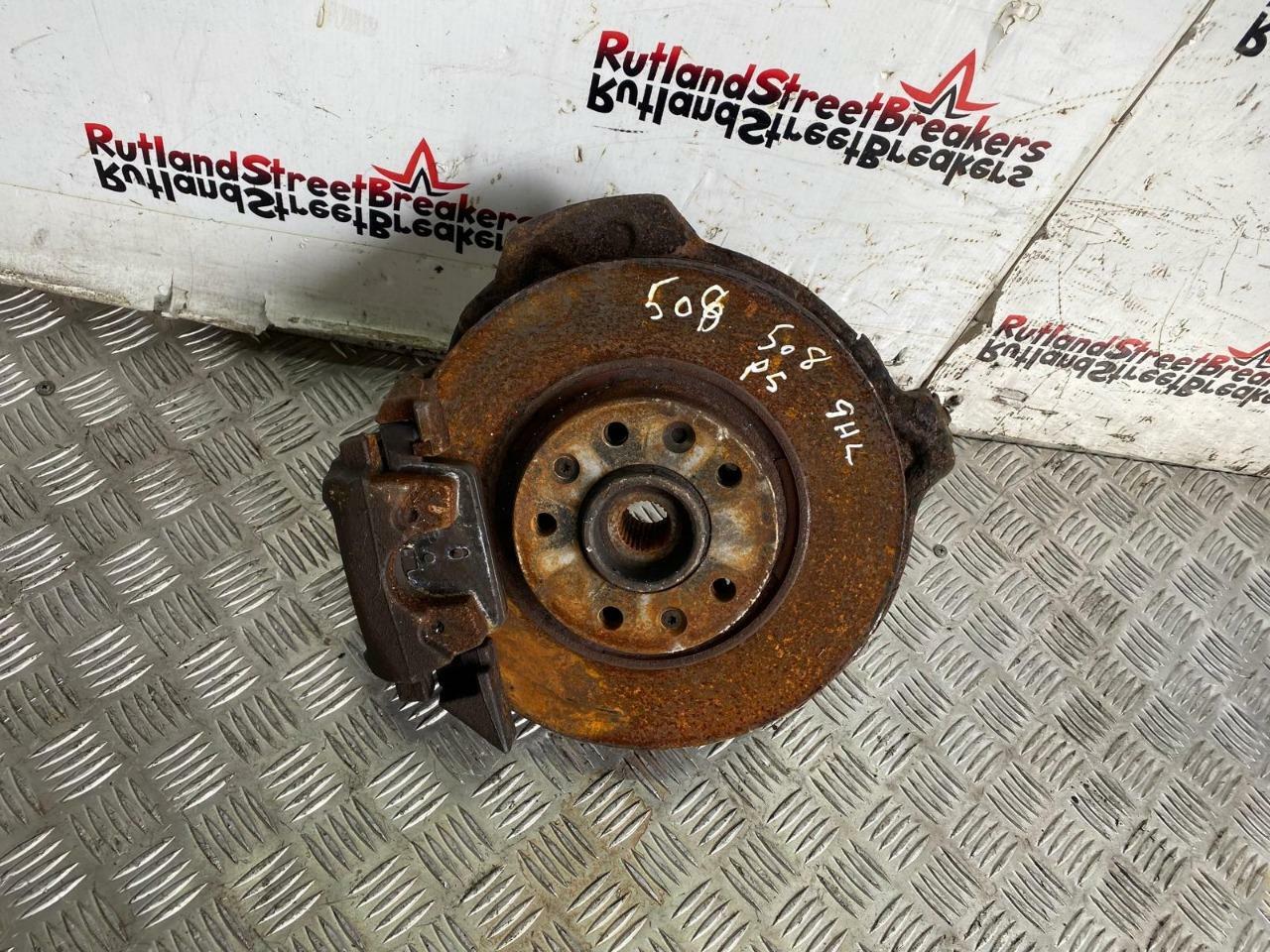 PEUGEOT-508-PASSENGER-FRONT-HUB-DISC-CALIPER-16-DIESEL-9HL-MANUAL-2010-TO-2014-144086124403 PEUGEOT 508 PASSENGER FRONT HUB DISC CALIPER 1.6 DIESEL 9HL MANUAL, 2010 TO 2014 - Image 1