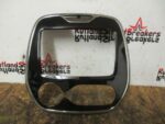 RENAULT CAPTUR DASHBOARD TRIM SCREEN SURROUND FASCIA GLOSS BLACK 2013 - 2019