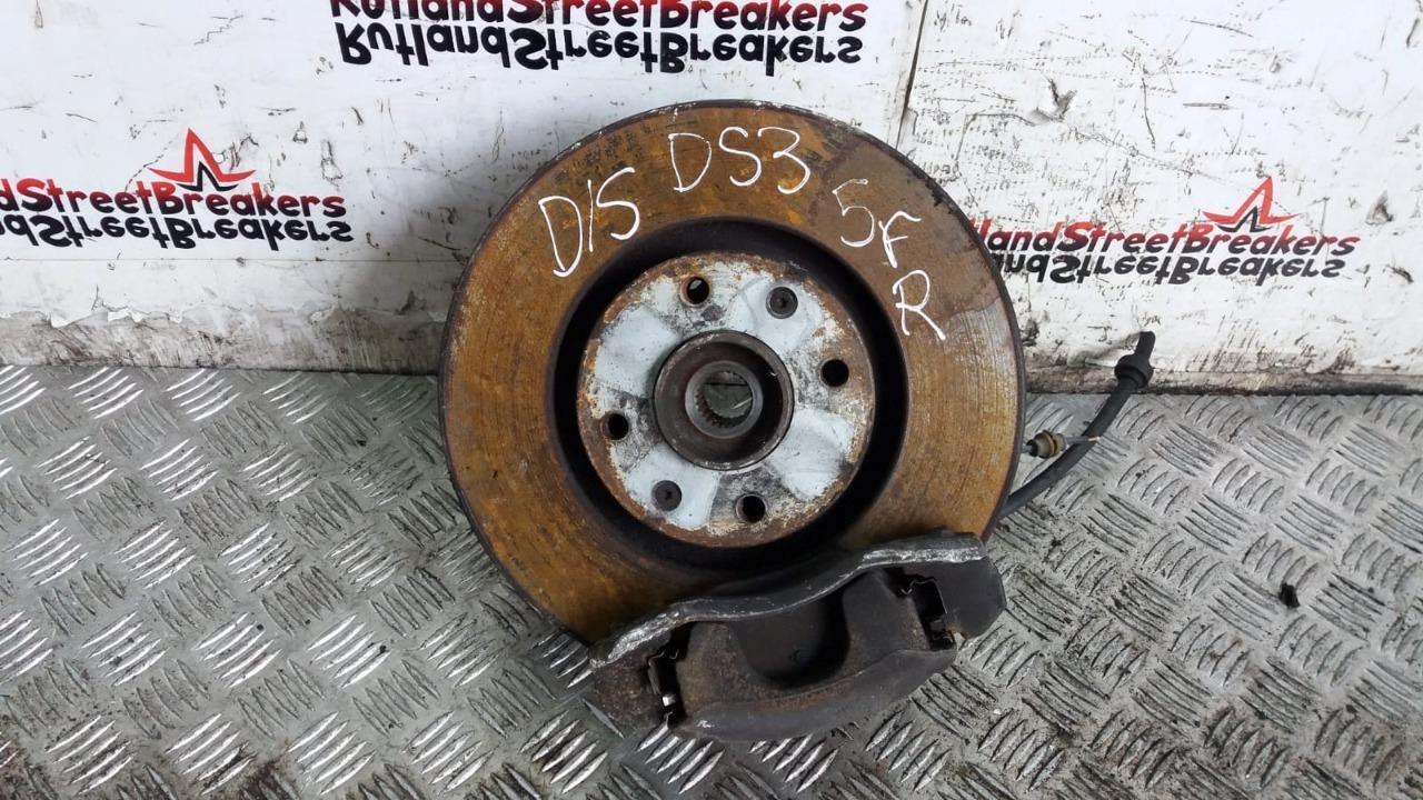 CITROEN-DS3-16-PETROL-5FR-5FV-PASSENGER-FRONT-HUB-DISC-CALIPER-2009-TO-2016-145114426944 CITROEN DS3 1.6 PETROL 5FR / 5FV PASSENGER FRONT HUB / DISC CALIPER 2009 TO 2016 - Image 1