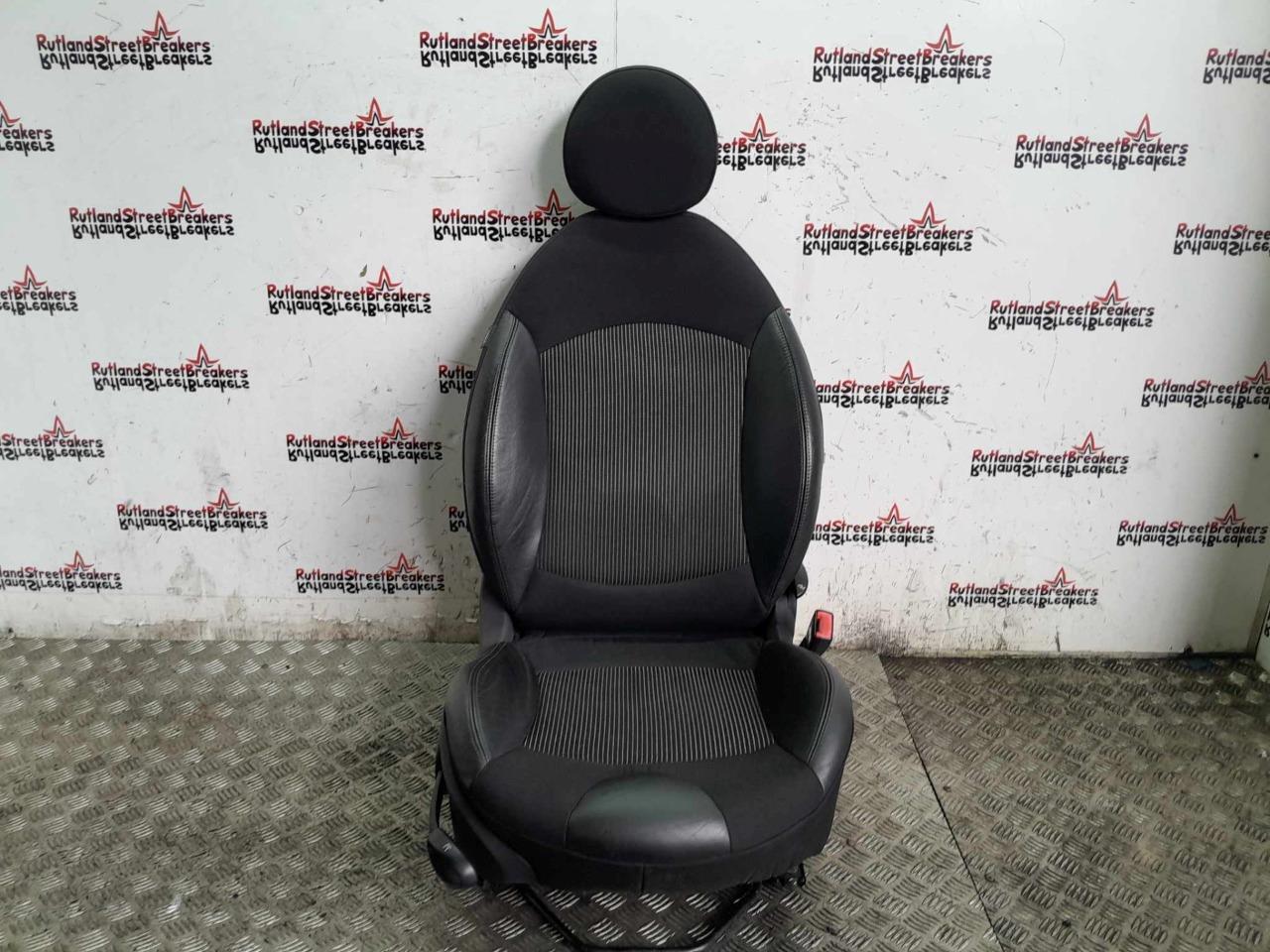 MINI-CLUBMAN-R55-R56-DRIVER-SIDE-SEAT-IN-HALF-LEATHER-2006-TO-2012-145185030494 MINI CLUBMAN R55 R56 DRIVER SIDE SEAT IN HALF LEATHER 2006 TO 2012 - Image 1