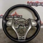 NISSAN QASHQAI STEERING WHEEL WITH CONTROLS AND WIRING 2013 TO 2017