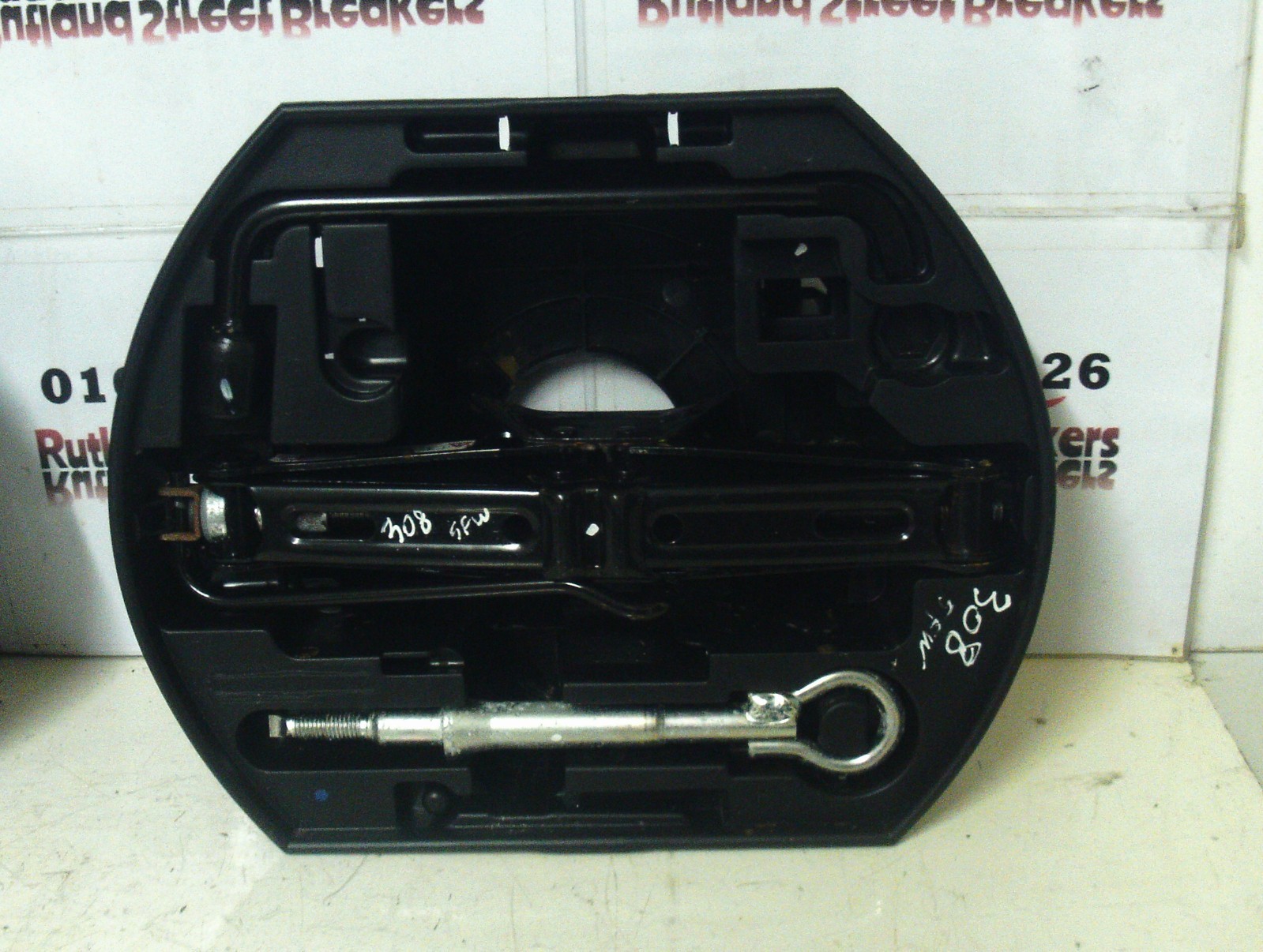 PEUGEOT-308-TOOLKIT-WITH-JACK-WHEEL-BRACE-TOWING-EYE-2008-2009-2010-2011-2012-142278739534 PEUGEOT 308 TOOLKIT WITH JACK WHEEL BRACE TOWING EYE 2008 2009 2010 2011 2012 - Image 1