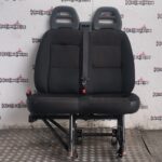 RELAY / BOXER / MOVANO PASSENGER SIDE DOUBLE SEAT IN CLOTH DARKO + TWILL " 35 "