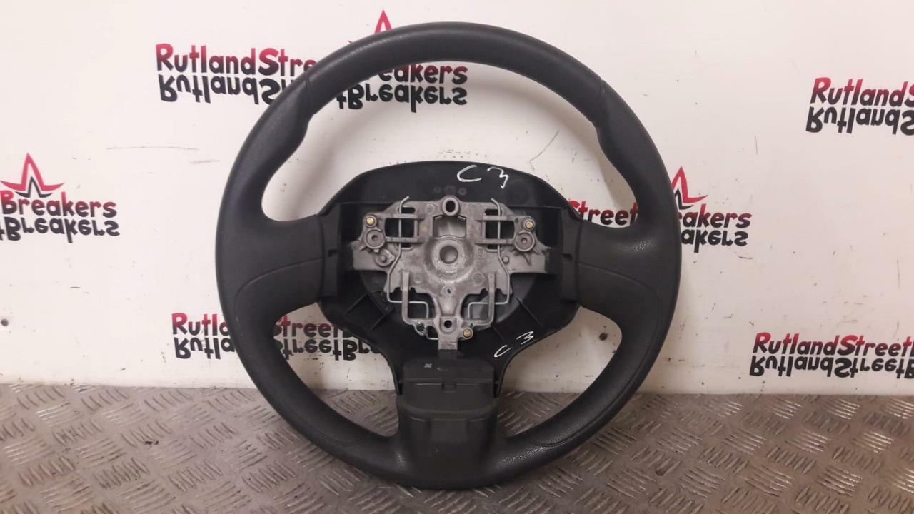 CITROEN-C3-PICASSO-3-SPOKE-STEERING-WHEEL-LEATHER-96830437-134097194755 CITROEN C3 PICASSO 3 SPOKE STEERING WHEEL LEATHER 96830437 - Image 1