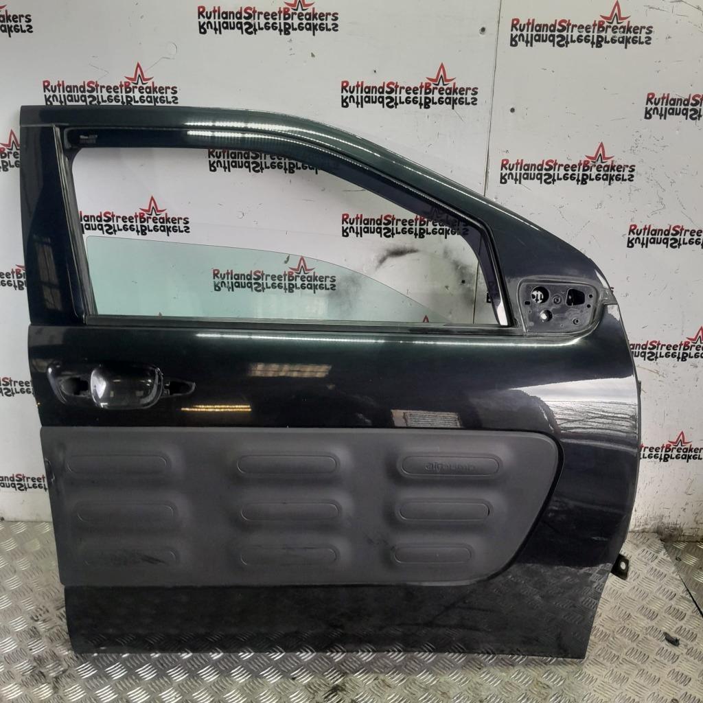 CITROEN-C4-CACTUS-DRIVER-SIDE-FRONT-DOOR-IN-OBSIDIAN-BLACK-EXL-2014-TO-2017-145512097095 CITROEN C4 CACTUS DRIVER SIDE FRONT DOOR IN OBSIDIAN BLACK EXL 2014 TO 2017 - Image 1