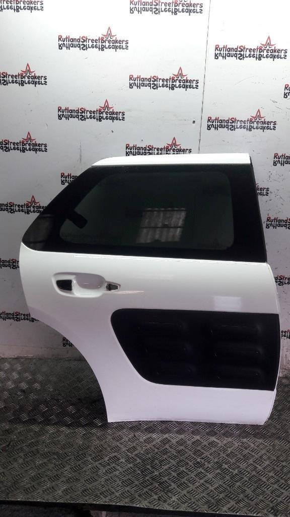 CITROEN-C4-CACTUS-DRIVER-SIDE-REAR-DOOR-IN-BANQUISE-WHITE-EWP-2014-TO-2017-144935854635 CITROEN C4 CACTUS DRIVER SIDE REAR DOOR IN BANQUISE WHITE EWP 2014 TO 2017 - Image 1