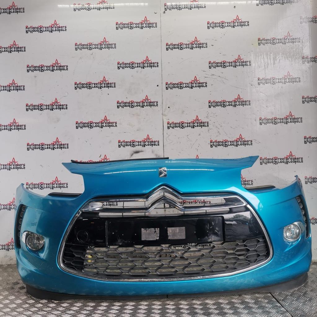 CITROEN-DS3-FRONT-BUMPER-IN-BELLE-ILE-BLUE-KGW-2009-TO-2016-145758391315 CITROEN DS3 FRONT BUMPER IN BELLE-ILE BLUE KGW 2009 TO 2016 - Image 1