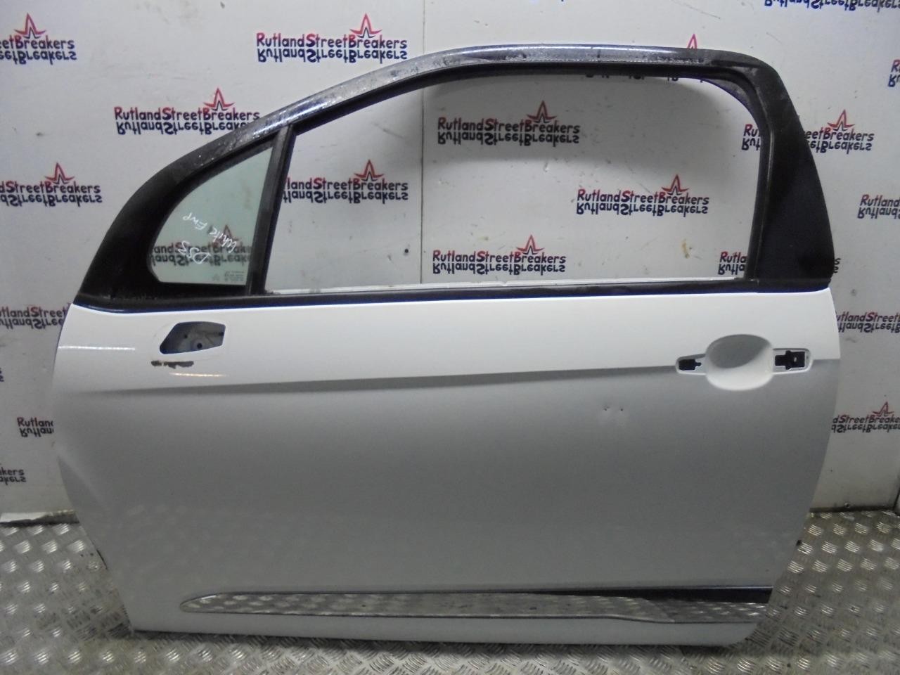 CITROEN-DS3-PASSENGER-SIDE-FRONT-DOOR-IN-WHITE-EWP-BLACK-EXY-2009-TO-2017-135678117695 CITROEN DS3 PASSENGER SIDE FRONT DOOR IN WHITE EWP / BLACK EXY 2009 TO 2017 - Image 1