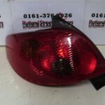 PEUGEOT 206 NEARSIDE PASSENGER SIDE REAR TAIL LIGHT UNIT CLUSTER 2003 2004 2005