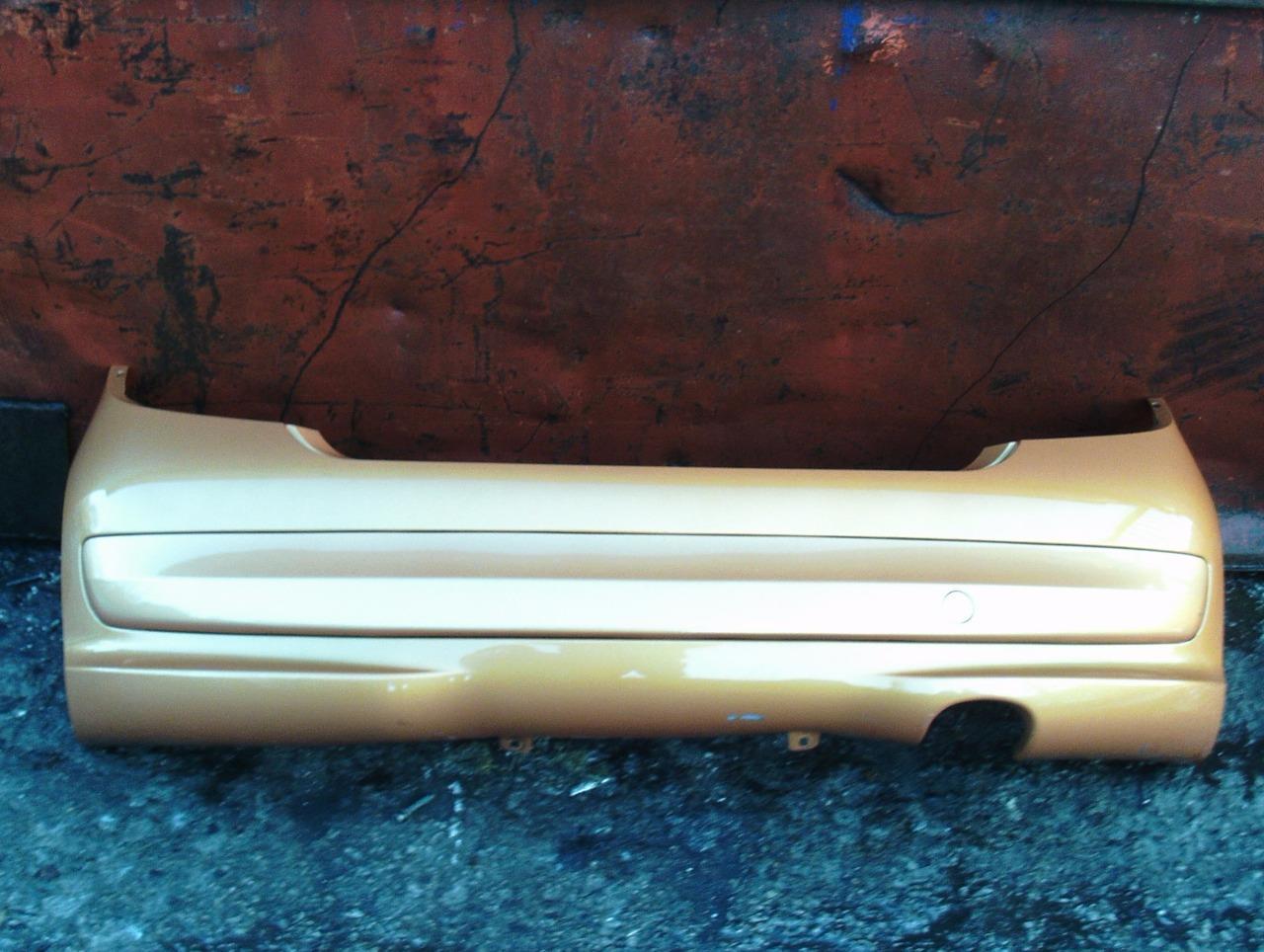 PEUGEOT-207-COMPLETE-REAR-BUMPER-ORANGE-KHW-2006-2007-2008-2009-132048307855 PEUGEOT 207 COMPLETE REAR BUMPER ORANGE KHW 2006 2007 2008 2009 - Image 1