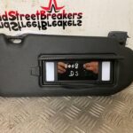 PEUGEOT 5008 DRIVER SIDE SUN VISOR WITH MIRROR AND LIGHT IN BLACK 2017 TO 2020