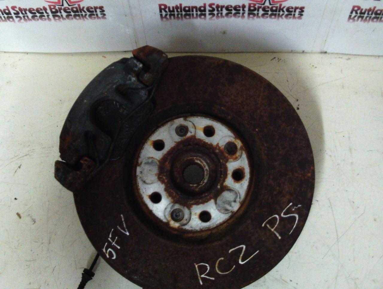 PEUGEOT-RCZ-16-PETROL-TURBO-5FV-HUB-PASSENGER-SIDE-WITH-BRAKES-YEARS-2009-2013-142281772265 PEUGEOT RCZ 1.6 PETROL TURBO 5FV HUB PASSENGER SIDE WITH BRAKES YEARS 2009 2013 - Image 1