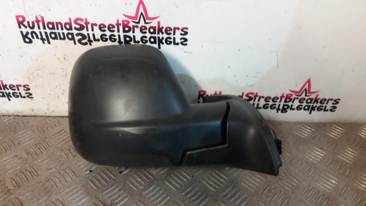 BERLINGO-PARTNER-DRIVER-SIDE-WING-MIRROR-IN-BLACK-2012-TO-2018-146500101006 BERLINGO / PARTNER DRIVER SIDE WING MIRROR IN BLACK 2012 TO 2018 - Image 1